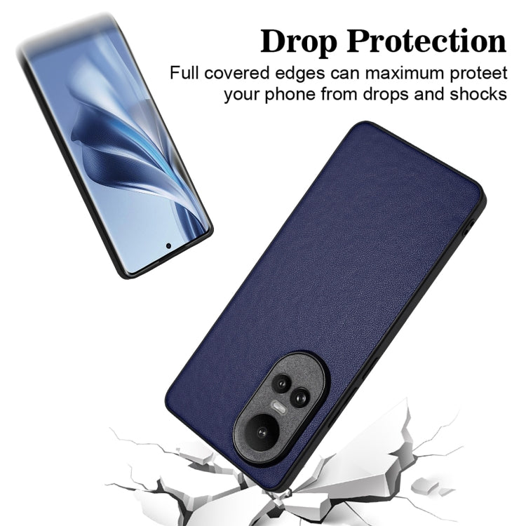 For OPPO Reno10/Reno10 Pro 5G Global R20 Leather Pattern Phone Single Case
