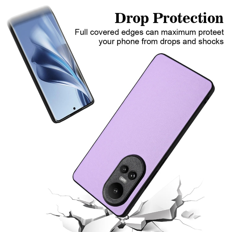 For OPPO Reno10/Reno10 Pro 5G Global R20 Leather Pattern Phone Single Case