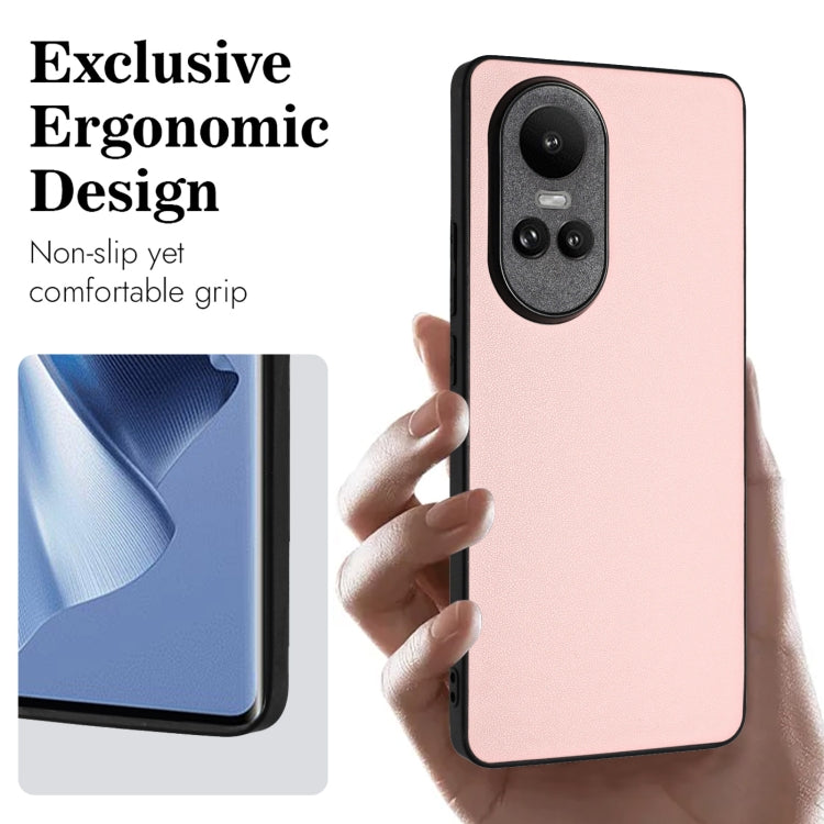 For OPPO Reno10/Reno10 Pro 5G Global R20 Leather Pattern Phone Single Case
