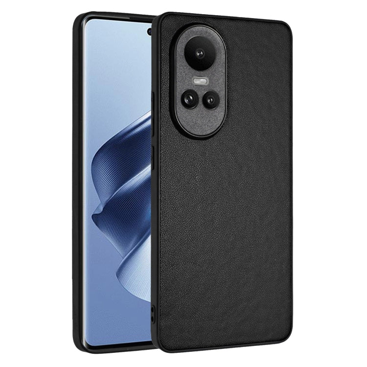 For OPPO Reno10/Reno10 Pro 5G Global R20 Leather Pattern Phone Single Case