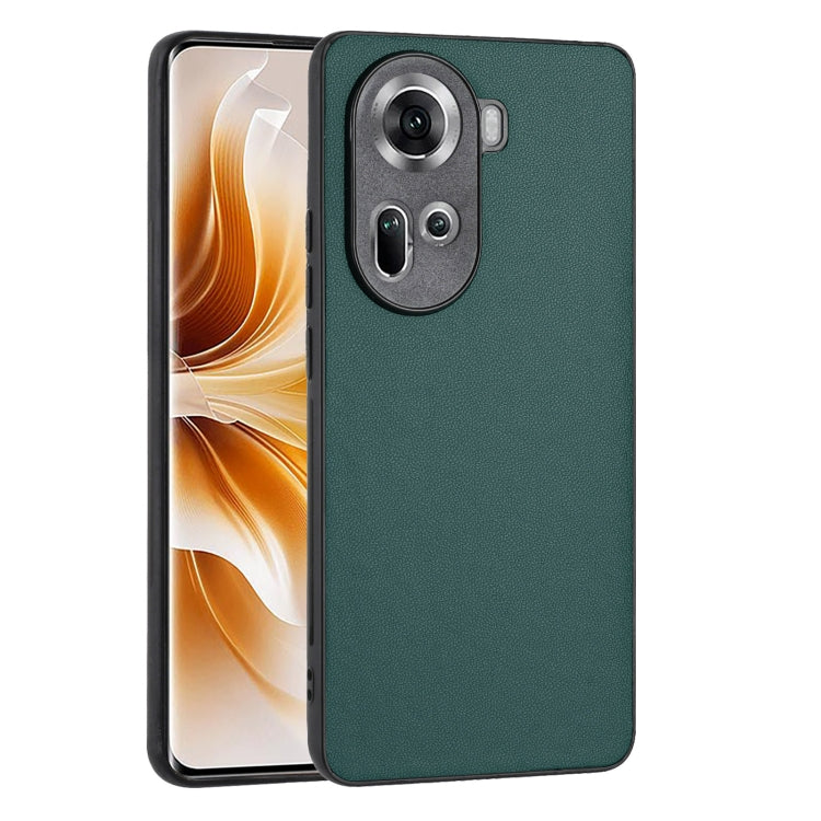 For OPPO Reno11 Global R20 Leather Pattern Phone Single Case