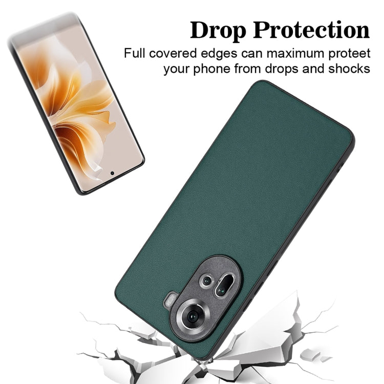 For OPPO Reno11 Global R20 Leather Pattern Phone Single Case
