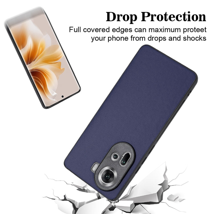 For OPPO Reno11 Global R20 Leather Pattern Phone Single Case