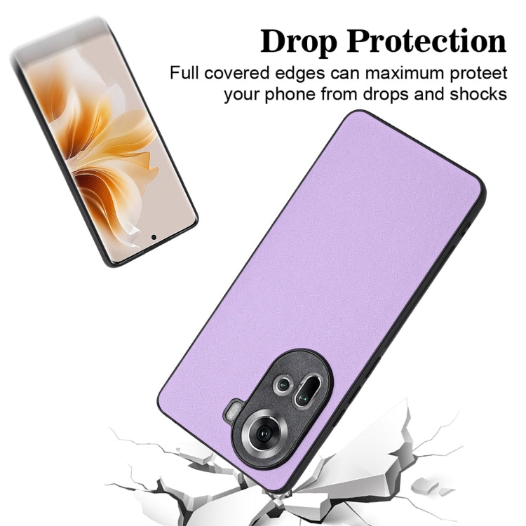 For OPPO Reno11 Global R20 Leather Pattern Phone Single Case