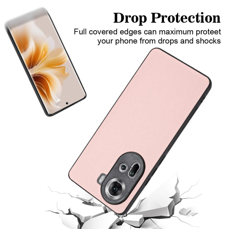 For OPPO Reno11 Global R20 Leather Pattern Phone Single Case