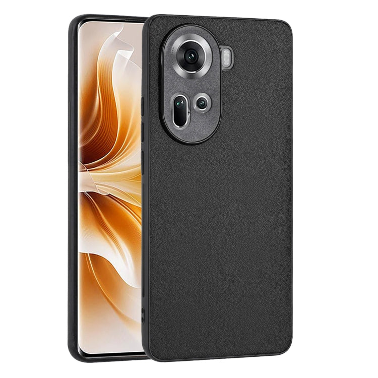 For OPPO Reno11 Global R20 Leather Pattern Phone Single Case