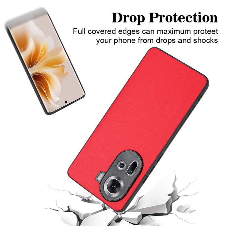 For OPPO Reno11 Global R20 Leather Pattern Phone Single Case