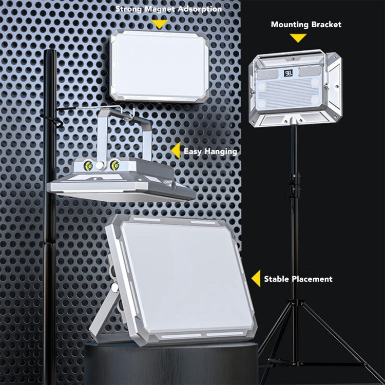 KXK-686 Multifunctional Work Light Portable Floodlight - Metal Silver
