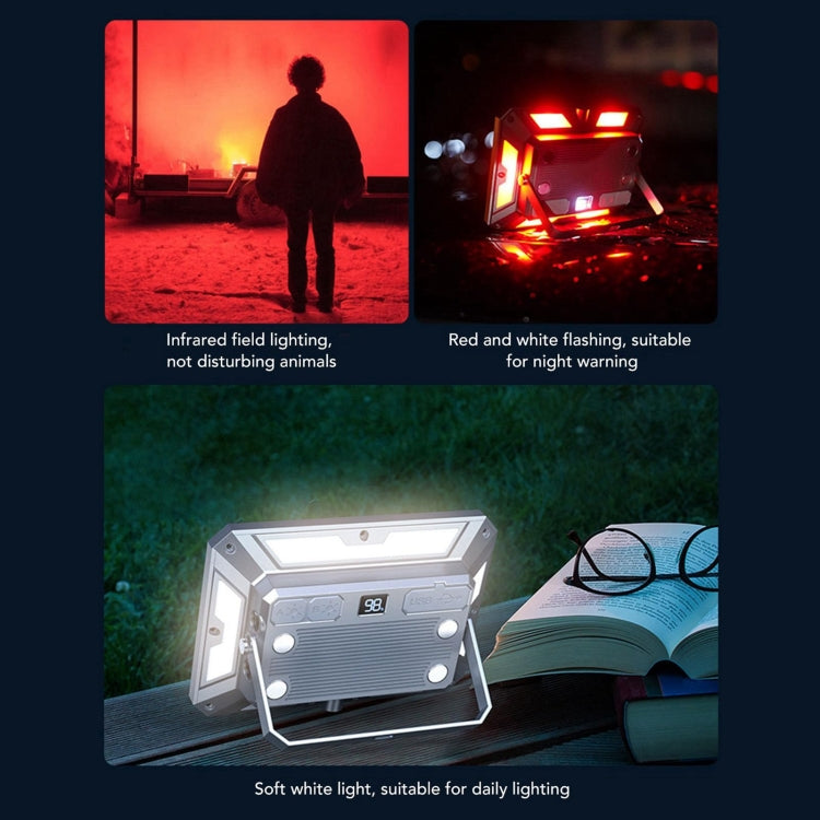 KXK-686 Multifunctional Work Light Portable Floodlight - Metal Silver