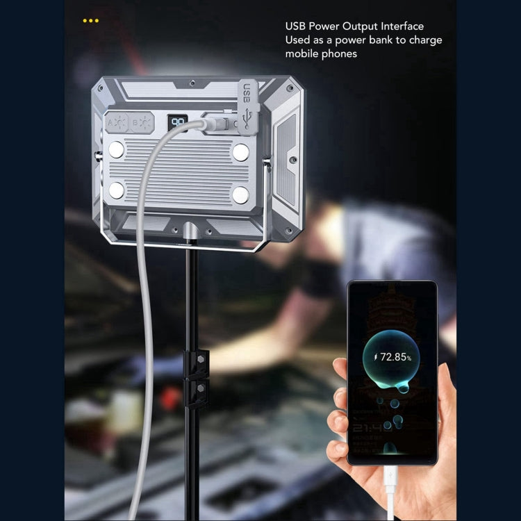 KXK-686 Multifunctional Work Light Portable Floodlight - Metal Silver