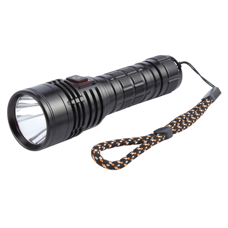 813 T40 1200LM USB Rechargeable LED Flashlight - Black