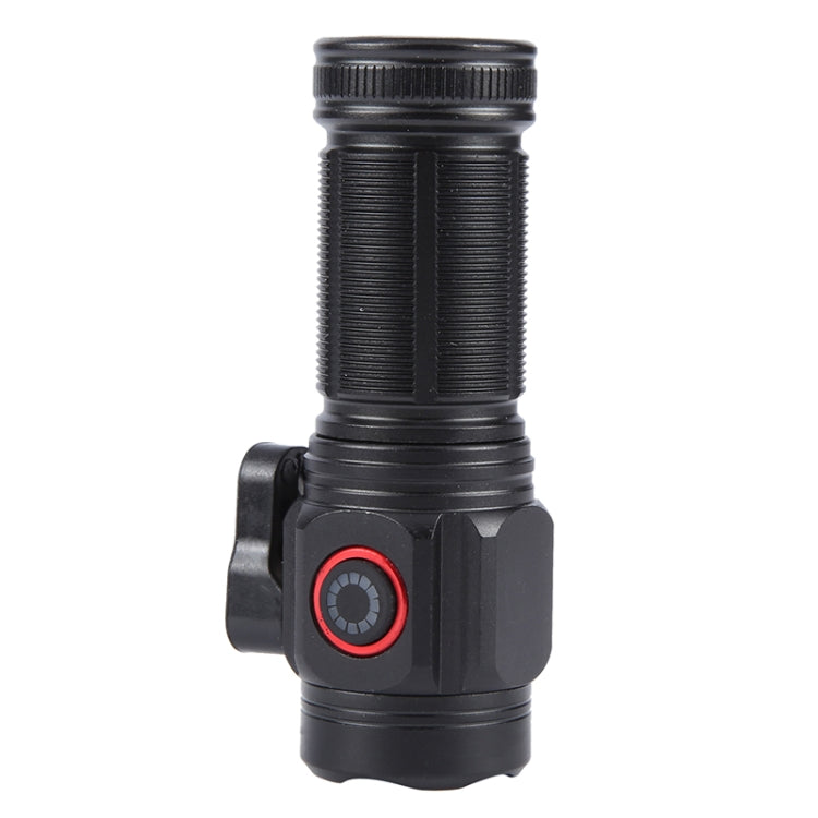 W5183 4 LEDs Highlight Mini Rechargeable Flashlight - Black