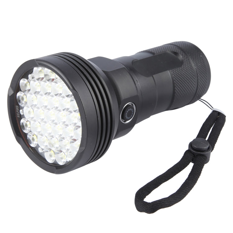 W5202-1 31 LEDs 5500LM High Brightness Rechargeable Flashlight - Black