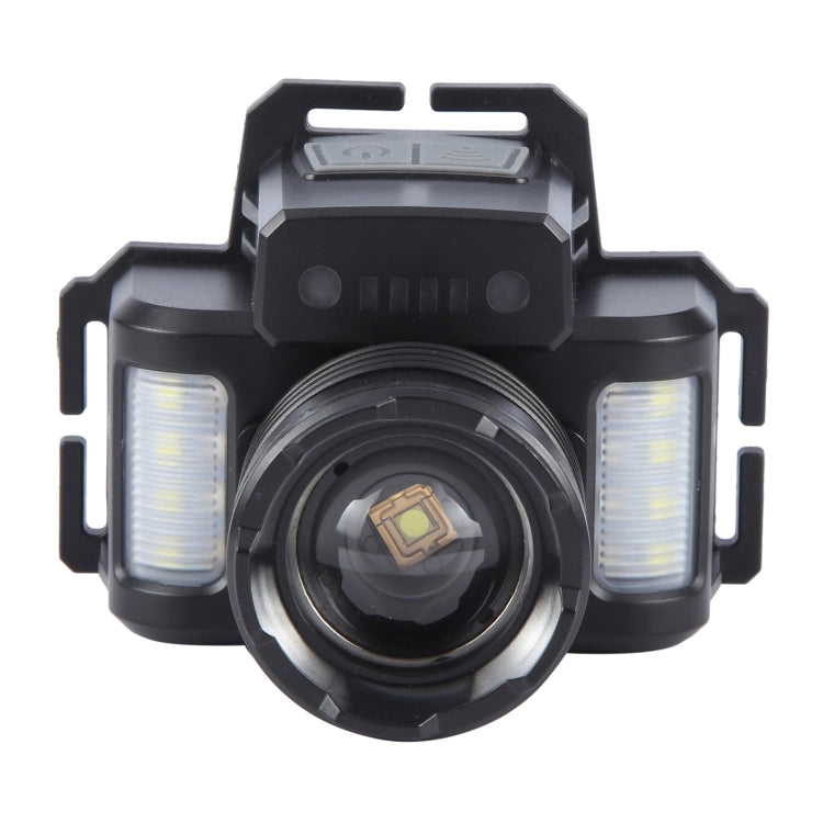 HL-03 Intelligent Induction Zoom Headlight Work Light - Black