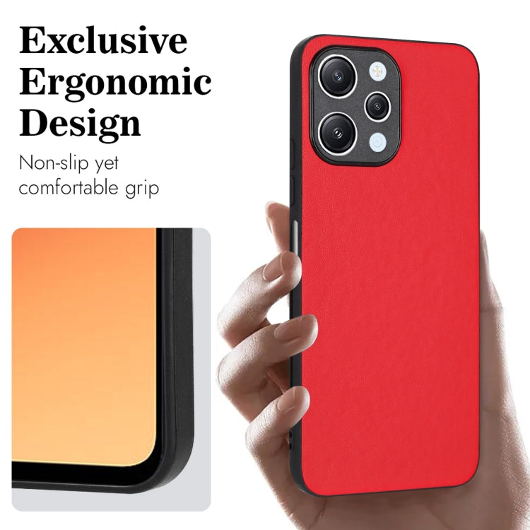 For Xiaomi Redmi 12 4G Global R20 Leather Pattern Phone Single Case