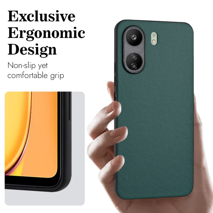 For Xiaomi Redmi 13C 4G Global/Poco C65 R20 Leather Pattern Phone Single Case