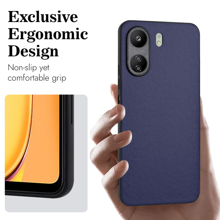 For Xiaomi Redmi 13C 4G Global/Poco C65 R20 Leather Pattern Phone Single Case