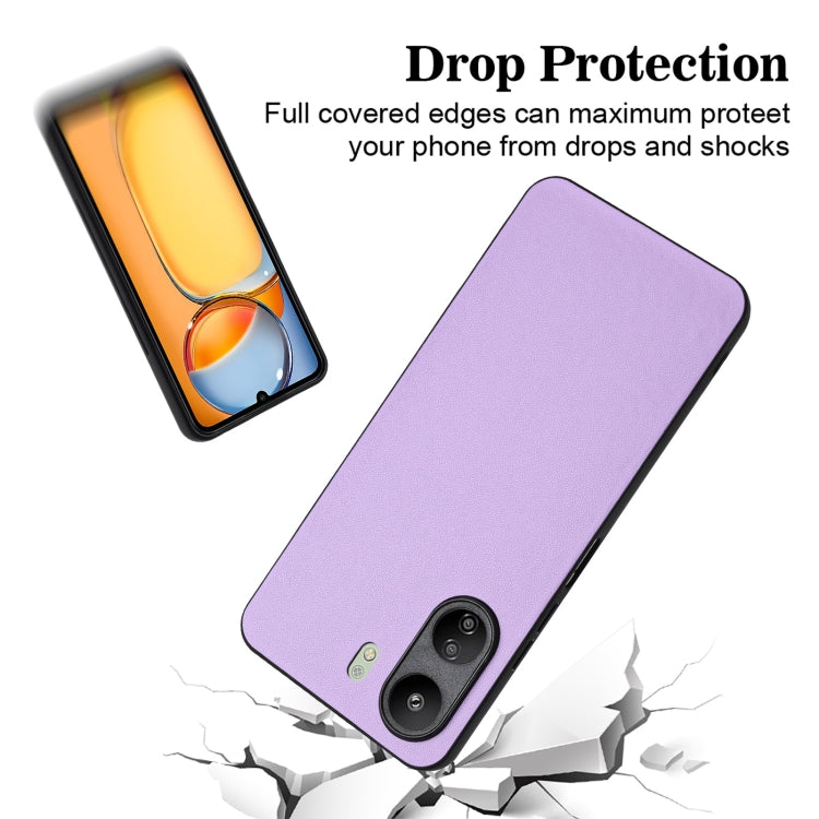 For Xiaomi Redmi 13C 4G Global/Poco C65 R20 Leather Pattern Phone Single Case