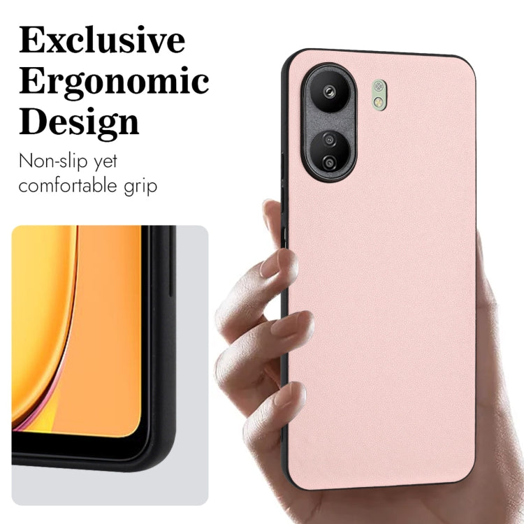 For Xiaomi Redmi 13C 4G Global/Poco C65 R20 Leather Pattern Phone Single Case