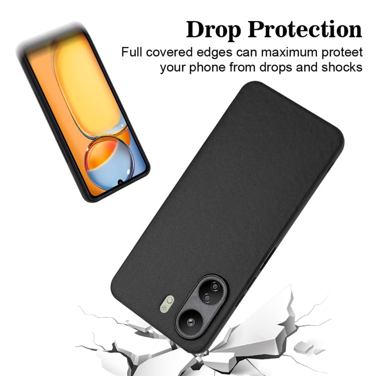For Xiaomi Redmi 13C 4G Global/Poco C65 R20 Leather Pattern Phone Single Case
