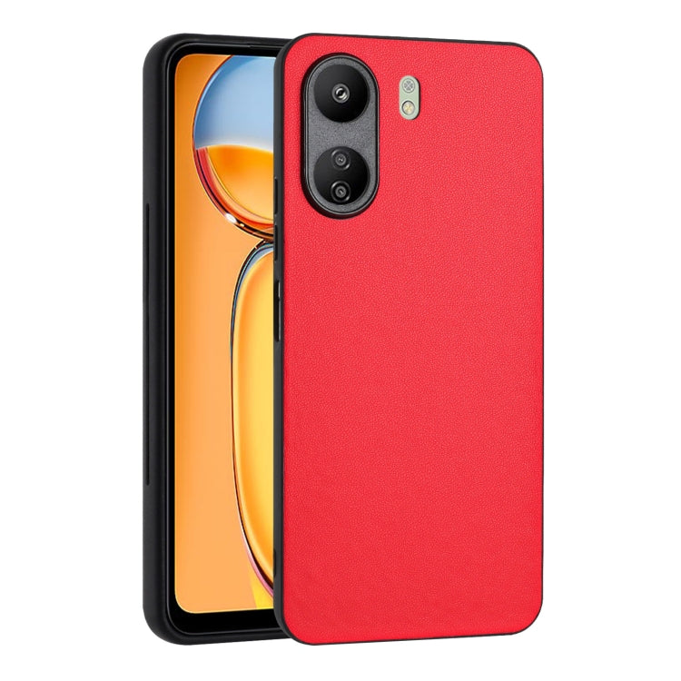 For Xiaomi Redmi 13C 4G Global/Poco C65 R20 Leather Pattern Phone Single Case