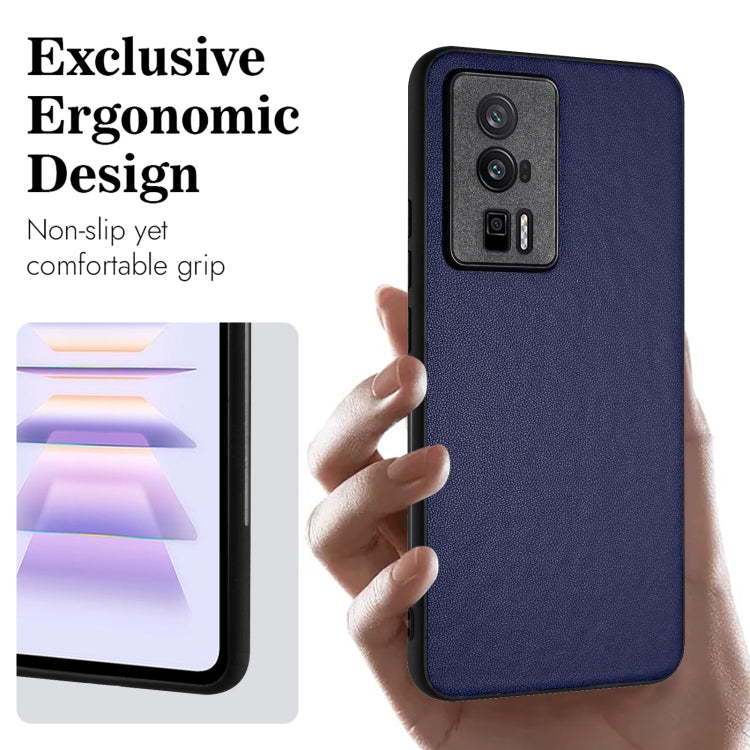 For Xiaomi Poco F5 Pro 5G R20 Leather Pattern Phone Single Case