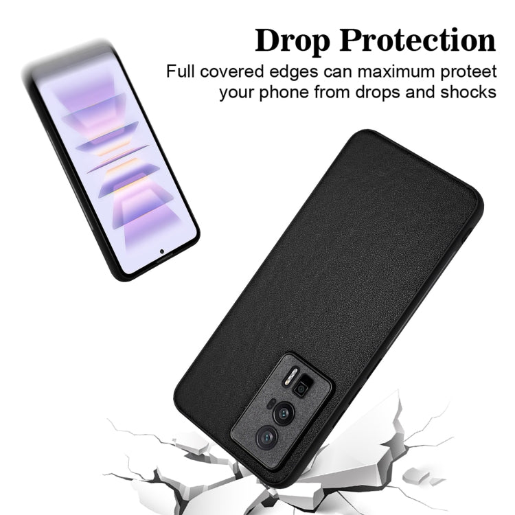 For Xiaomi Poco F5 Pro 5G R20 Leather Pattern Phone Single Case