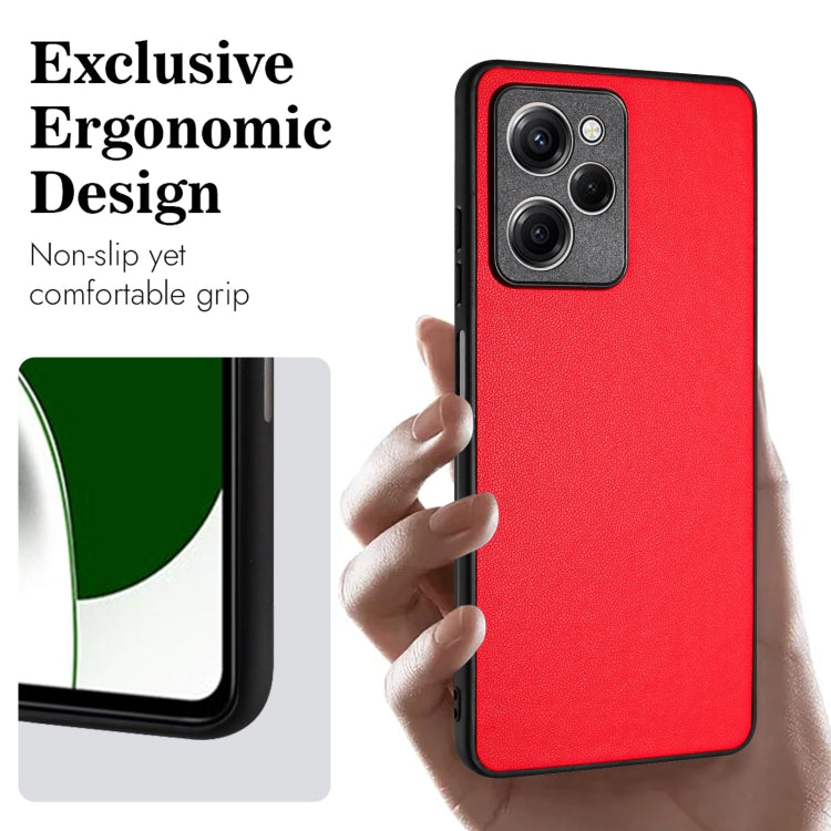 For Xiaomi Poco X5 Pro R20 Leather Pattern Phone Single Case