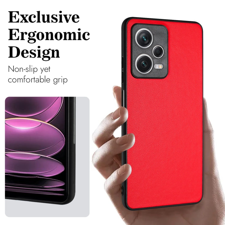For Xiaomi Redmi Note 12 Pro 5G R20 Leather Pattern Phone Single Case