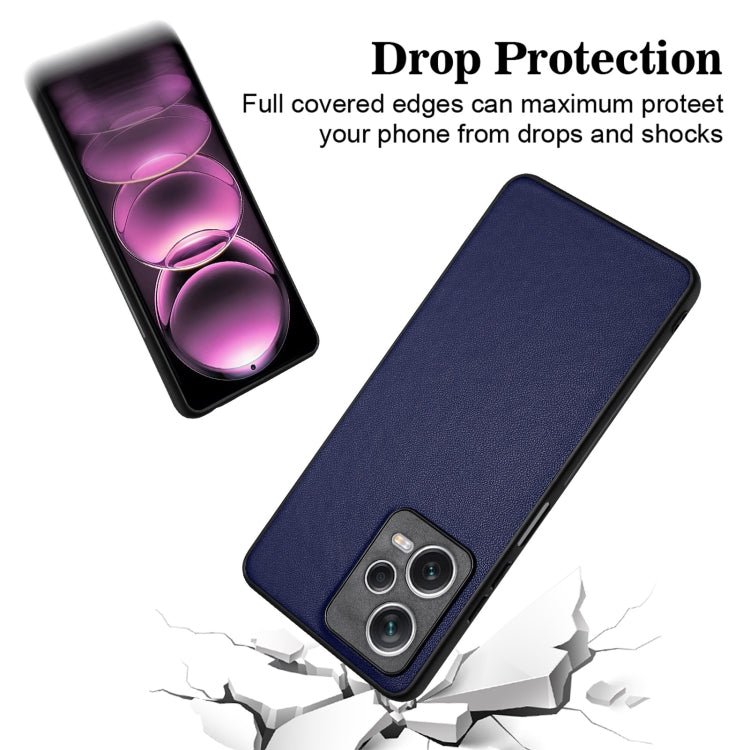 For Xiaomi Redmi Note 12 5G Global R20 Leather Pattern Phone Single Case