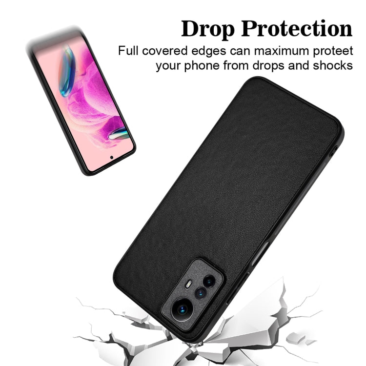 For Xiaomi Redmi Note 12S 4G Global R20 Leather Pattern Phone Single Case