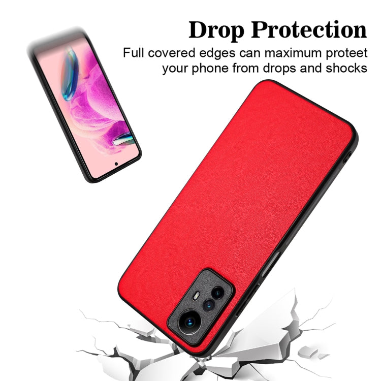 For Xiaomi Redmi Note 12S 4G Global R20 Leather Pattern Phone Single Case