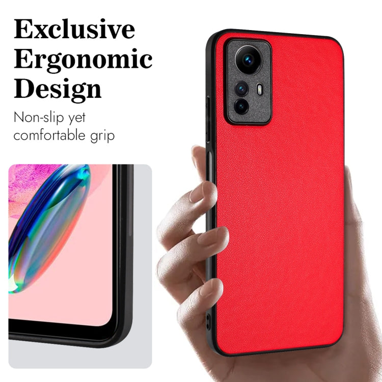 For Xiaomi Redmi Note 12S 4G Global R20 Leather Pattern Phone Single Case