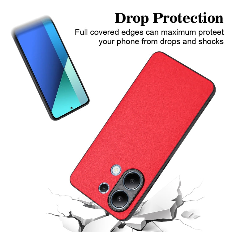 For Xiaomi Redmi Note 13 4G Global R20 Leather Pattern Phone Single Case