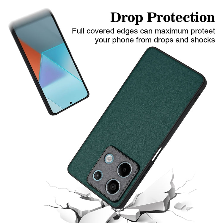 For Xiaomi Redmi Note 13 5G Global R20 Leather Pattern Phone Single Case