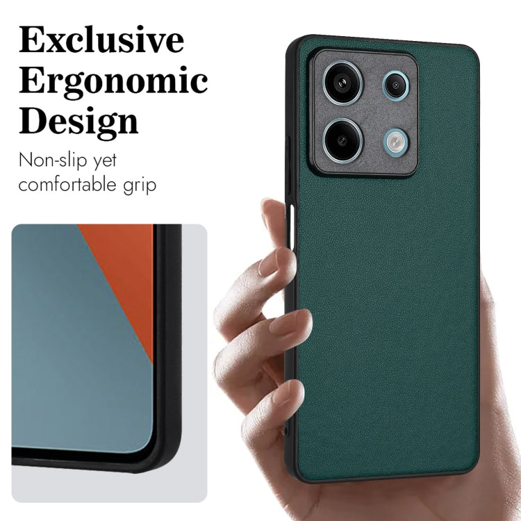 For Xiaomi Redmi Note 13 5G Global R20 Leather Pattern Phone Single Case
