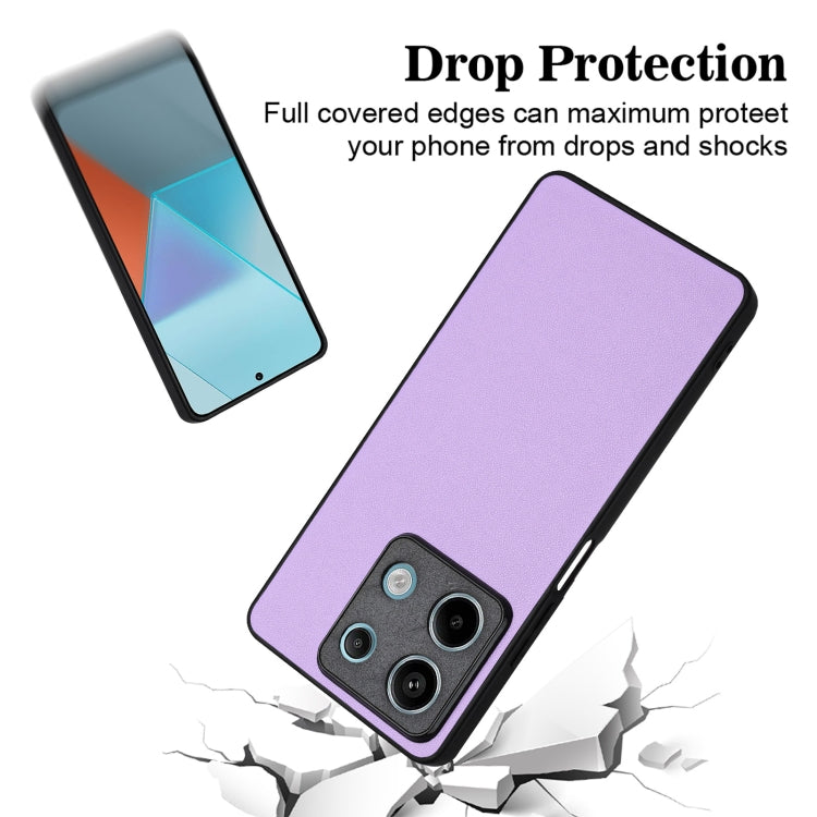 For Xiaomi Redmi Note 13 5G Global R20 Leather Pattern Phone Single Case
