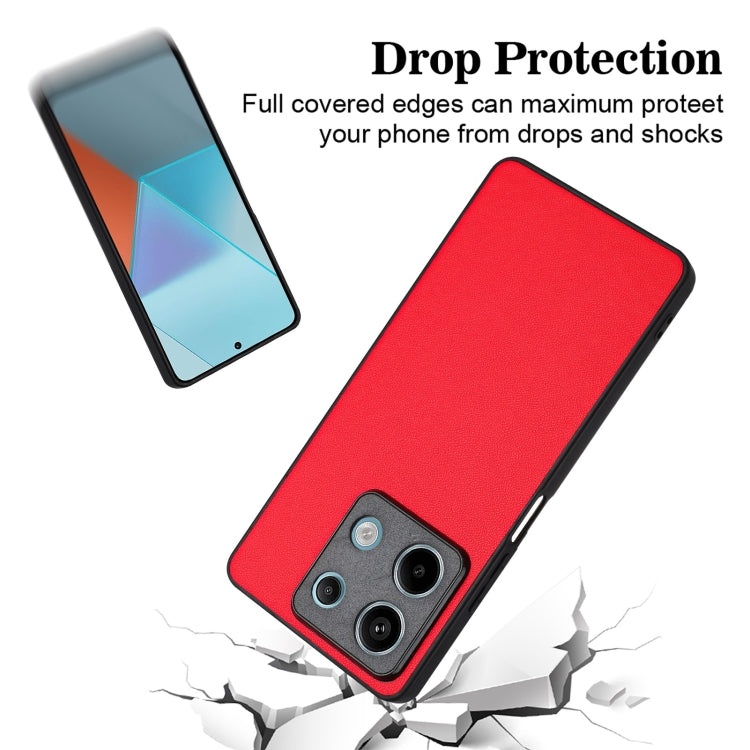 For Xiaomi Redmi Note 13 5G Global R20 Leather Pattern Phone Single Case