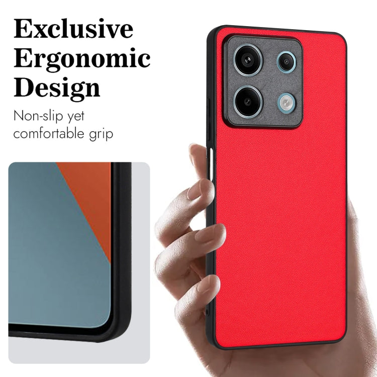 For Xiaomi Redmi Note 13 5G Global R20 Leather Pattern Phone Single Case