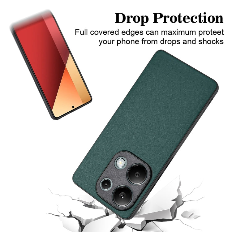 For Xiaomi Redmi Note 13 Pro 4G Global R20 Leather Pattern Phone Single Case