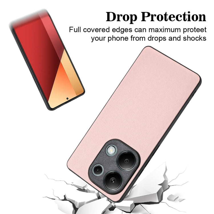 For Xiaomi Redmi Note 13 Pro 4G Global R20 Leather Pattern Phone Single Case