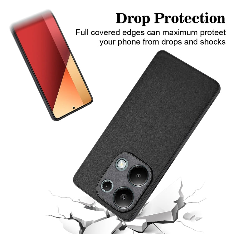 For Xiaomi Redmi Note 13 Pro 4G Global R20 Leather Pattern Phone Single Case