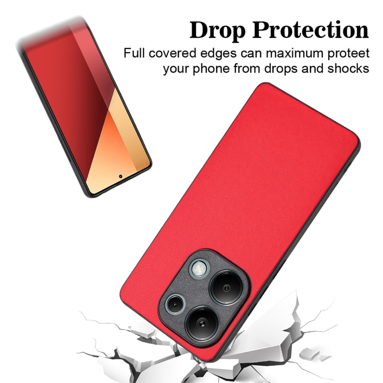 For Xiaomi Redmi Note 13 Pro 4G Global R20 Leather Pattern Phone Single Case