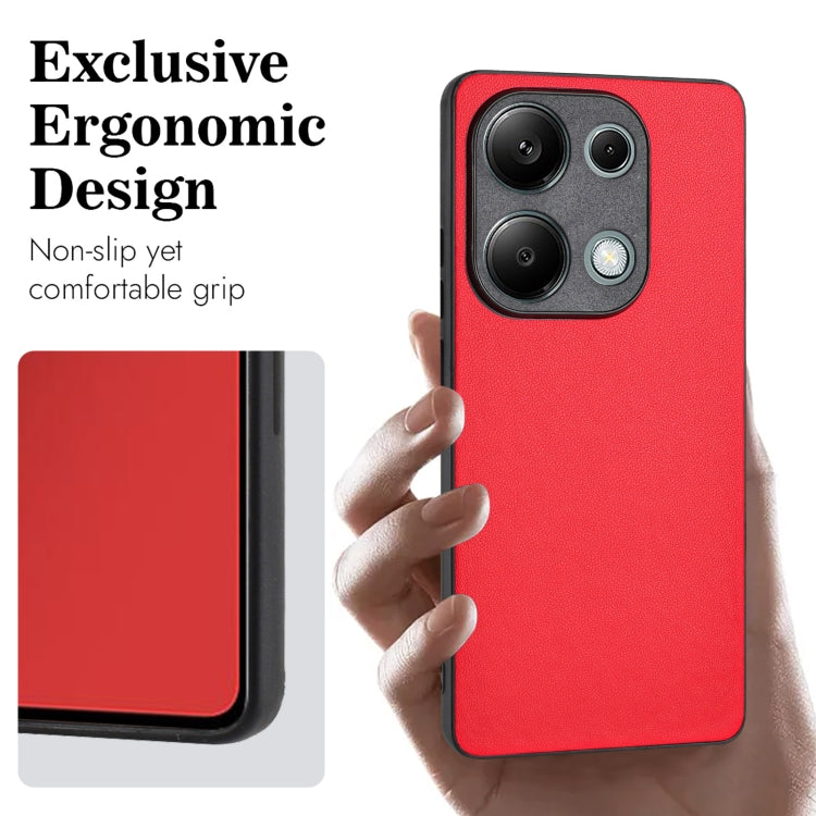 For Xiaomi Redmi Note 13 Pro 4G Global R20 Leather Pattern Phone Single Case