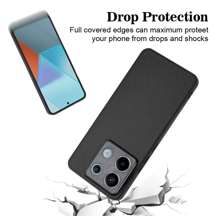 For Xiaomi Redmi Note 13 Pro 5G Global R20 Leather Pattern Phone Single Case
