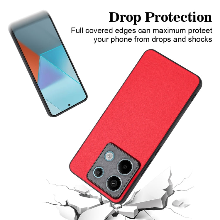 For Xiaomi Redmi Note 13 Pro 5G Global R20 Leather Pattern Phone Single Case