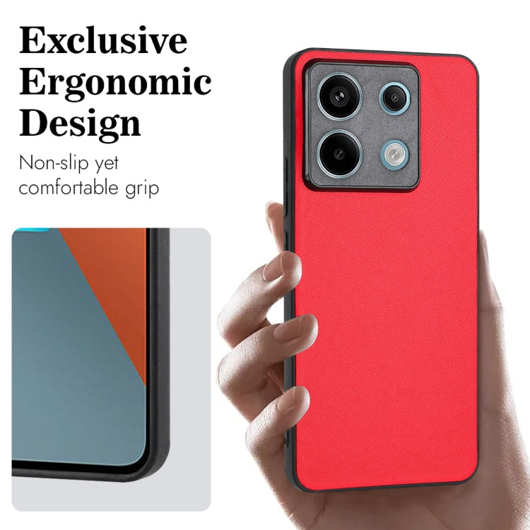 For Xiaomi Redmi Note 13 Pro 5G Global R20 Leather Pattern Phone Single Case
