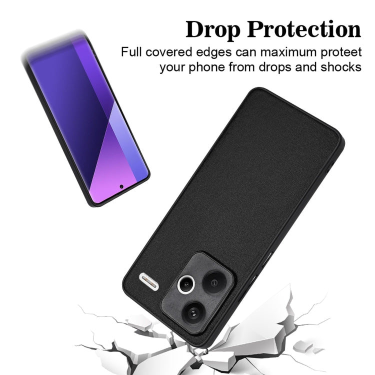 For Xiaomi Redmi Note 13 Pro+ Global R20 Leather Pattern Phone Single Case