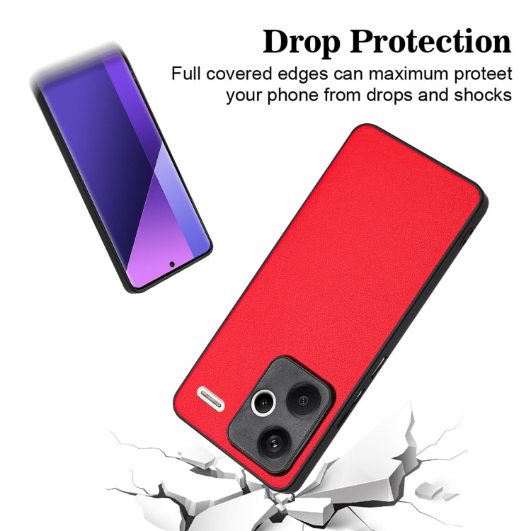For Xiaomi Redmi Note 13 Pro+ Global R20 Leather Pattern Phone Single Case