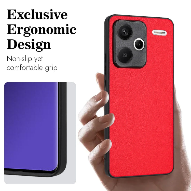 For Xiaomi Redmi Note 13 Pro+ Global R20 Leather Pattern Phone Single Case